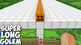 What if you SPAWN SUPER LONG IRON GOLEM OF 1000 BLOCKS in Minecraft ? LONGEST IRON GOLEM !