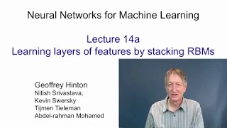 Lecture 14.1 — Learning layers of features by stacking RBMs — [ Deep Learning | Hinton | UofT ]