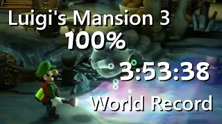 Luigi's Mansion 3 Speedrun 100% in 3:53:38 (World Record)