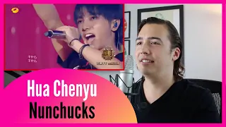 REAL Vocal Coach Reacts to Hua Chenyu《双节棍》Nunchucks "Singer 2018"