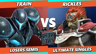 Scrims Showdown 76 Losers Semis - TRAIN (Dark Samus) Vs. Rickles (Ganondorf) Smash Ultimate - SSBU