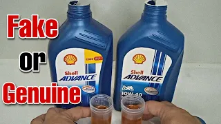 How to Spot Fake Shell Advance Engine Oil/ 2022 review/Fast Track Motorparts