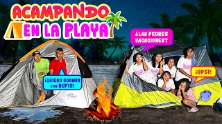 02-🦀 Acampamos en La Playa ⛺️ ¿SE ARRUINARON LAS VACACIONES? 😩 | VERANO MERLIN