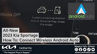 All-New 2023 Kia Sportage | How To Connect Wireless Android Auto! (8" Infotainment)