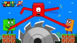 Ultimate Clash Mario: TALL Numberblocks  Take on the Biggest Zombie Maze | Game animation