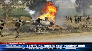 Terrifying Russia new Panther tank destroyed by soldiers ukrainian
