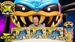 Treasure X Aliens “Triple Dissection” Ultra Rare Golden Aliens! AdventureFun Toy review!