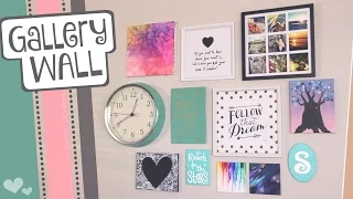 How to hang a GALLERY WALL // Easy picture hanging tips for wall art | SoCraftastic