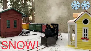 Victoria BC: Accucraft Live Steam Snow Running/Ploughing! (Please read Description)