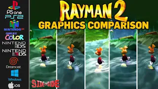 Rayman 2 | Graphics Comparison | PS1 PS2 N64 GBC DS 3DS Dreamcast PC iOS