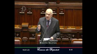 Carlo Nordio alla Camera dei Deputati, impedire gli abusi, non le intercettazioni