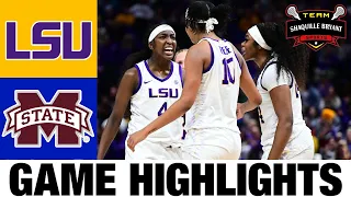 #9 LSU vs Mississippi State Highlights | NCAA Women's Basketball | 2024 College Basketball