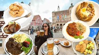 🇩🇪 Everything I ate in Rothenburg ob der Tauber, Germany Bavaria