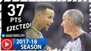 Stephen Curry vs Referee, Full Highlights vs Grizzlies (2017.10.21) - 37 Pts + EVERY FOUL CALL!
