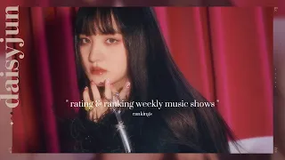 rating & ranking weekly kpop music shows!