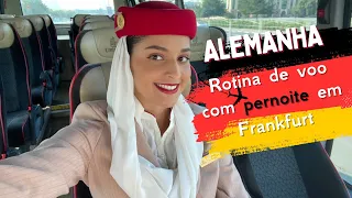 Pernoite na Alemanha | Comissária de bordo emirates | rotina de voo