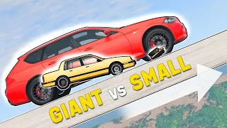 Giant Cars VS Small Cars Fight #6 - BeamNG Drive