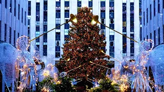 Rockefeller Center Ambience | Smooth Jazz Christmas Songs | Christmas In New York | 4 Hours