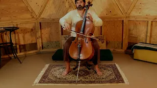 1 hour cello improv in a Geodesic Dome