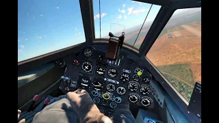 Бой на истребителе-бомбардировщике Мессершмитт Bf 110 С-7 в VR шлеме в War Thunder.