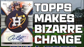TOPPS MAKES A BIZARRE CHANGE WITH 2023 TOPPS SERIES 1...