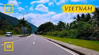 Riding motorbike from Cam Ranh Airport to Nha Trang city.  [4K ride]