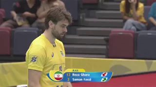 Lucas Saatkamp (Middle Blocker) Back Row Attack (3m) - 2017 Men's World Grand Champions Cup