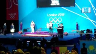 #94kg Weight lifting medal ceremony #London2012 (Ilya Ilyin)