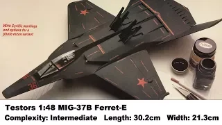 Testors 1:48 MIG-37B "Ferret-E" Kit Review