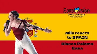 SPAIN Eurovision 2023 Reaction: Blanca Paloma – Eaea || Mila Reacts to Eurovision