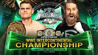 WWE 2K23 | Gunther Vs Sami Zayn - WWE Intercontinental Championship | WrestleMania 40