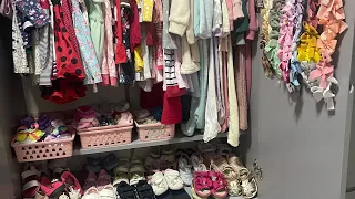 Tour pelo guarda roupa da bebê - 1 ano de idade - Maria Clara 2023