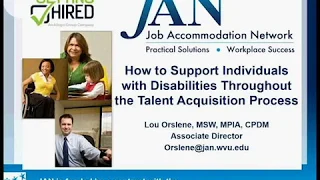 How to Support Individuals with Disabilities throughout the Talent Acquisition Process
