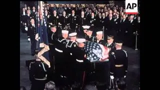 A SPECIAL COLOUR PRESENTATION OF EISENHOWER'S FUNERAL IN WASHINGTON