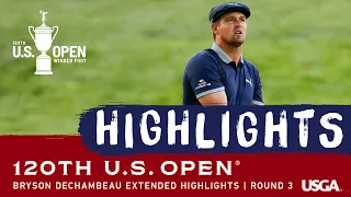 2020 U.S. Open, Round 3: Bryson DeChambeau - Extended Highlights