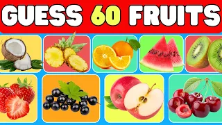 Guess the Fruit in 5 Seconds - 60 Different Types of Fruits - Quiz World