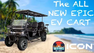 The EPIC cart by ICON | Street Legal Golf Cart (LSV) | Salty Fryes Golf Carts