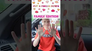 Put A Finger Down Family Edition 👨‍👩‍👦‍👦