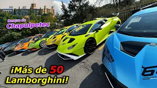 La reunión de Lamborghini más grande de México | Bosque de Chapultepec 🐿️🌳🚗