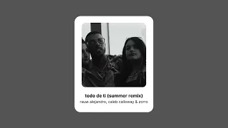 rauw alejandro, caleb calloway & zorro - todo de ti (summer remix) (speed)