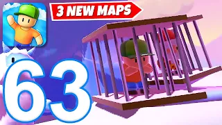 Stumble Guy‪s‬ - Gameplay Walkthrough Part 63 - 3 New Maps (iOS, Android)