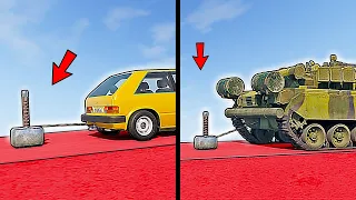 Vehicles VS Thor's hammer 2 in BeamNG.drive