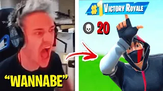 Ich STREAMSNIPE NINJA und mache meine erste 20 BOMB 🤯😱 Fortnite letzte Runde vor Kapitel 2