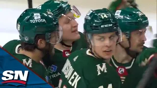 Wild Open Hectic Third Period With Three Goals In 1:15, Capped By Eriksson Ek Hat Trick