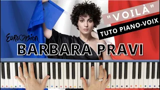 Barbara Pravi - Voilà - Piano Easy Tutorial (Eurovision France 2021) 🇨🇵