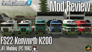 FS22 Mod Review - FS22 Kenworth K200 - JFL Modding