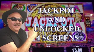 BUFFALO STRIKE!  JACKPOT AND UNLOCKED ALL 4 SCREENS