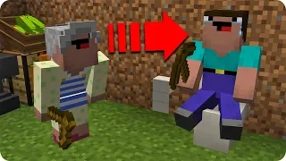 NOOB CONOCE A SU ABUELA TROLL 😂 LA ABUELA NOOB EN MINECRAFT 😱