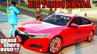 GTA 5 REAL PLUG LIFE - 700HP Big Turbo Honda Accord on Glo Forged Wheels