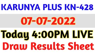 KARUNYA PLUS KN-428 KERALA LOTTERY RESULT 07.07.22 | KERALA LOTTERY RESULT TODAY